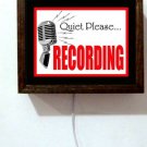 Quiet Please Recording Studio On Air Retro Vintage Micophone Light Lighted Sign