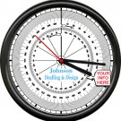 Protractor Geometry Architect Drafting Design Tools Personalized Sign Wall Clock