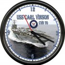 USS Carl Vinson CVN 70 US Navy Veteran US Navy Military Ship Sign Wall Clock