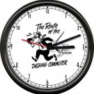 Dashing Dan Commuter Long Island Railroad LIRR Train RR Sign Wall Clock