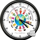 Personalized School Counselors Make a Difference Kids Lives Matter Wall Clock