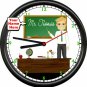 Personalized School Teacher Name University Professor Gift Sign Wall Clock