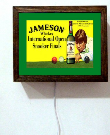 Jameson Whiskey Billiard Room Pool Player Snooker Final Game Light Lighted Sign