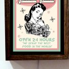 Personalized Name Rockabilly Kitchen Diner 50's Retro Vintage Light Lighted Sign