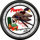 Remington Duck Hunting Hunter Shot Gun Shells Dealer Sign Wall Clock