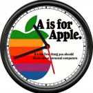Apple Computer Dealer Sales Service Original Retro Vintage Art Sign Wall Clock Apple Computer Dealer Sales Service Original Retro Vintage Art Sign Wall Clock