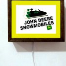 John Deere Snowmobile Snowmobiling Gear Repair Service Shop Light Lighted Sign