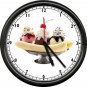 Ice Cream Shop Banana Split Custom Your Name Personalized Sign Wall Clock