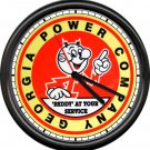 Reddy Kilowatt Georgia Power Electric Electrician Tool Utility Sign Wall Clock