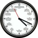 12 Steps AA Alcoholics Anonymous Serenity Prayer Clock