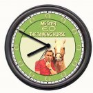 Mr Mister Ed The Talking Horse TV Show Equestrian Cowboy Barn Sign Wall Clock