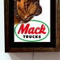 Mack Trucks Bull Dog Long Haul Driver Color Retro Vintage Light Lighted Sign