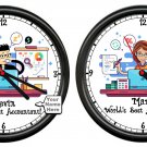 Personalized Accountant Bookkeeper CPA Tax Planning Consultant Sign Wall Clock