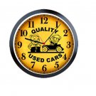 Retro Vintage Used Cars Auto Car Salesman Sales Lot Quality Sign Wall Clock #802