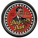 Dapper Dan Barber Shop Hair Pomade Sign Wall Clock