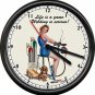 Welder Life Is A Game Welding Is Serious Poster Sexy Girl Pin Up Sign Wall CLock