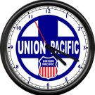 Union Pacific Lines Railroad Train Conductor Advertising Sign Wall Clock