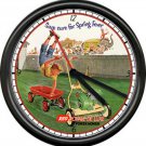 Reo Lawnmower Landscaping Gardener Yard Work Sales Advertising Sign Wall Clock