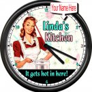 Personalized Your Name Kitchen Retro Vintage Decor Mom Sister Sign Wall Clock