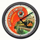 Northern Pacific North Coast Line Retro Railroad Train Conductor Sign Wall Clock