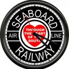 Seaboard Railway Air Line Southern  Railroad Train Conductor Sign Wall Clock