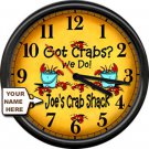 Crab Shack Shop Boiling Pot Seafood Restaurant Fish Joe's Crabs House Wall Clock