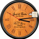 Personalized Wedding Anniversary Names Date Love Story Gift Sign Wall Clock