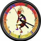 Kokopelli Soutrhwest Art Doll Arizona New Mexido SW Native Sign Wall Clock