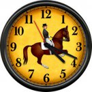 Horse Equestrian English Dressage Jacket Rider Costume Hunt Club Wall Clock