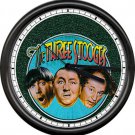 Three Stooges TV Television Retro Vintage Show Sign Wall Clock