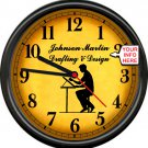 Drafting Drafter Architect Engineer Design Retro Vintage Personalized Sign Clock