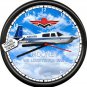 Mooney M20 Your Number & Name Airplane Flying Aviation Pilot  Sign Wall Clock