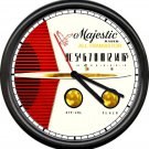 Majestic Red Radio Tube Service Sale Repair Dealer Retro Vintage Sign Wall Clock