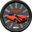 Licensed 1967 Pontiac GTO The Judge Orange Convertible General Motors Wall Clock