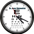 Optometrist Eye Dr Vision Chart Personalized Your Name Gift Sign Wall Clock NEW