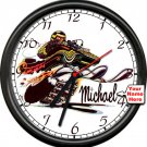 Personalized Your Name Snowmobile Racing Retro Vintage Service Sign Wall Clock