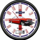 Licensed 1959 Red Impala 2 Door Muscle Car General Motors Retro Sign Wall Clock