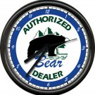Bear Archery Dealer Recurve Bows Bow Hunting Archer Arrows Sign Wall Clock