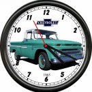 Licensed 1965 Chevy C-10 Pickup Truck Blue General Motors Retro Sign Wall Clock