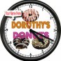 Donut Shop Personalized Your  Name Bakery  Chef  Coffee Shop Sign Wall Clock
