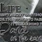 Inspirational Waiting For Storm Dancing In The Rain Counselor Sign Wall Clock