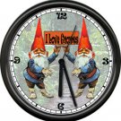 Gnome I Love Gnomes Garden Elf Art Sign Wall Clock #331