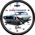 Licensed 1969 Z28 Silver Muscle Car General Motors Retro Vintage Sign Wall Clock Licensed 1969 Z28 Silver Muscle Car General Motors Retro Vintage Sign Wall Clock