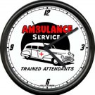 Retro Ambulance Car Paramedic EMT Driver Hospital Medic Doctor Sign Wall Clock