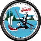 Hamm's Hamms Beer Bear Bar Tavern Fishing Boat Game Room Sign Wall Clock
