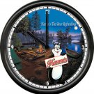 Hamm's Hamms Camping Beer Bear Bar Tavern Sign Wall Clock
