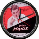 Moxie Soda Jerk Pop Pharmacy Pharmacist  Drug Store Bar Sign Wall Clock