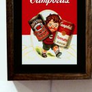 Campbell's Soup Campbells Kid Tomato Can Wood Advertising Light Lighted Sign