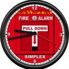 Fire Alarm System Department Captain Investigator Pull Down Sign Wall Clock NEW Fire Alarm System Department Captain Investigator Pull Down Sign Wall Clock NEW