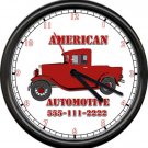 Personalized Automotive Mechanic Auto Repair Tool Shop Retro Sign Wall Clock